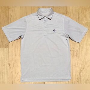 Donald Ross Oakmont Country Club Logo S/S Performance Polo Purple Stripe Men’s S
